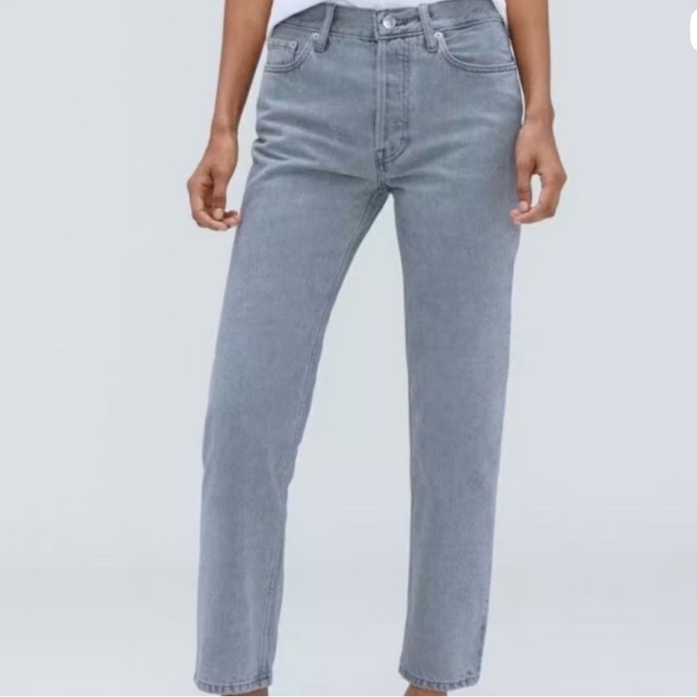 Everlane Relaxed Straight Jean - Grey, 26